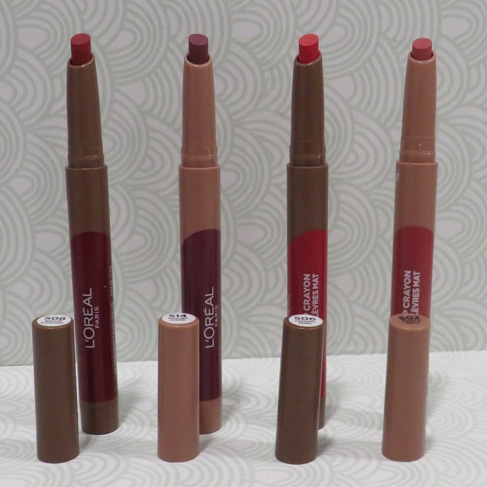 L'OREAL💥MATTE LIP CRAYON 4 DIFFERENT COLORS 508, 514, 506, 502 - 4PCS💥